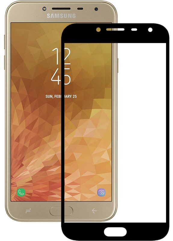 Защитное стекло 2.5D Full Cover Tempered Glass Samsung Galaxy J4 J400F (2018) Black Mocolo (298994365)