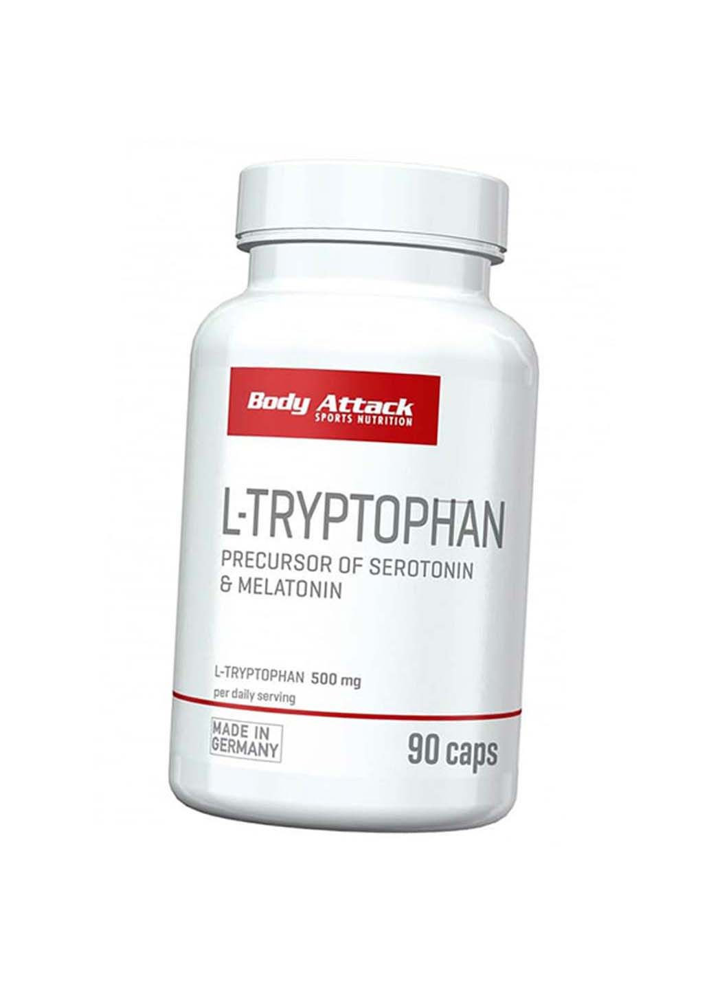 Триптофан у капсулах L-Tryptophan 500 90 капс Body Attack (285794453)