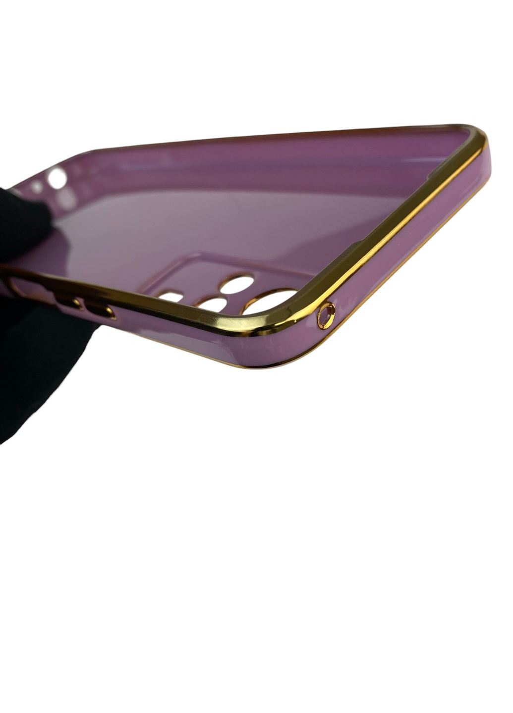 Чехол для Y53S с кольцом-подставкой с золотой окантовкой на виво у53с черничный gs1 Vivo (366233945)