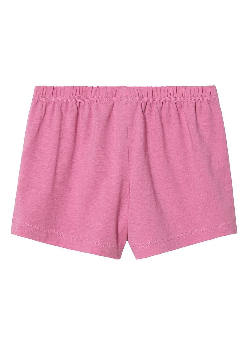 Розовый летний костюм(футболка+шорты) с шортами Lupilu