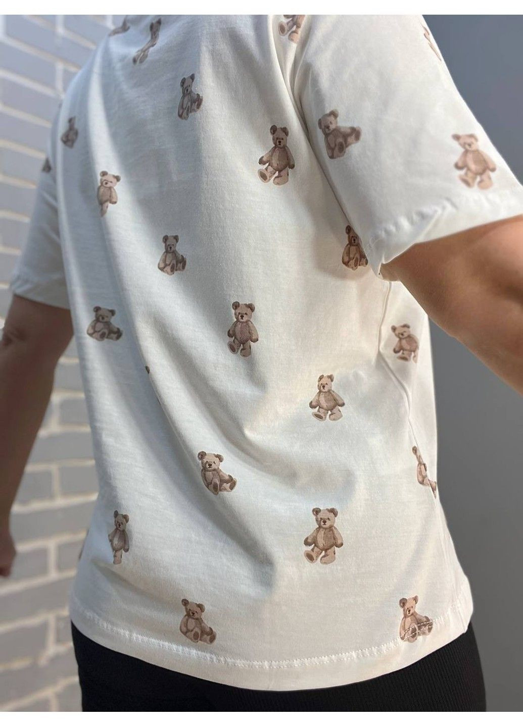 Футболка женская Pepper Mint CB24-35 рисунок мишки Pepper&Mint - (304062708)