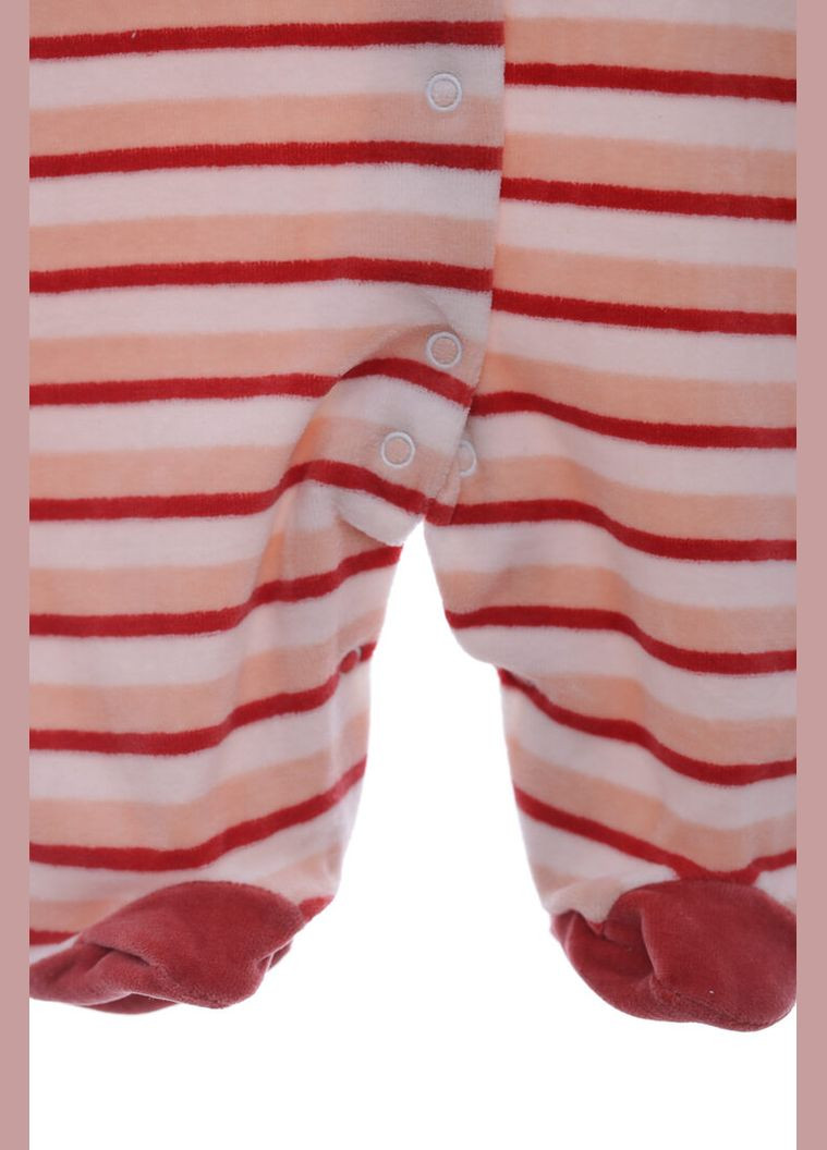 Человечек с беретом велюр в полоску бордовый 74 см (36863) BABYKROHA (297198082)