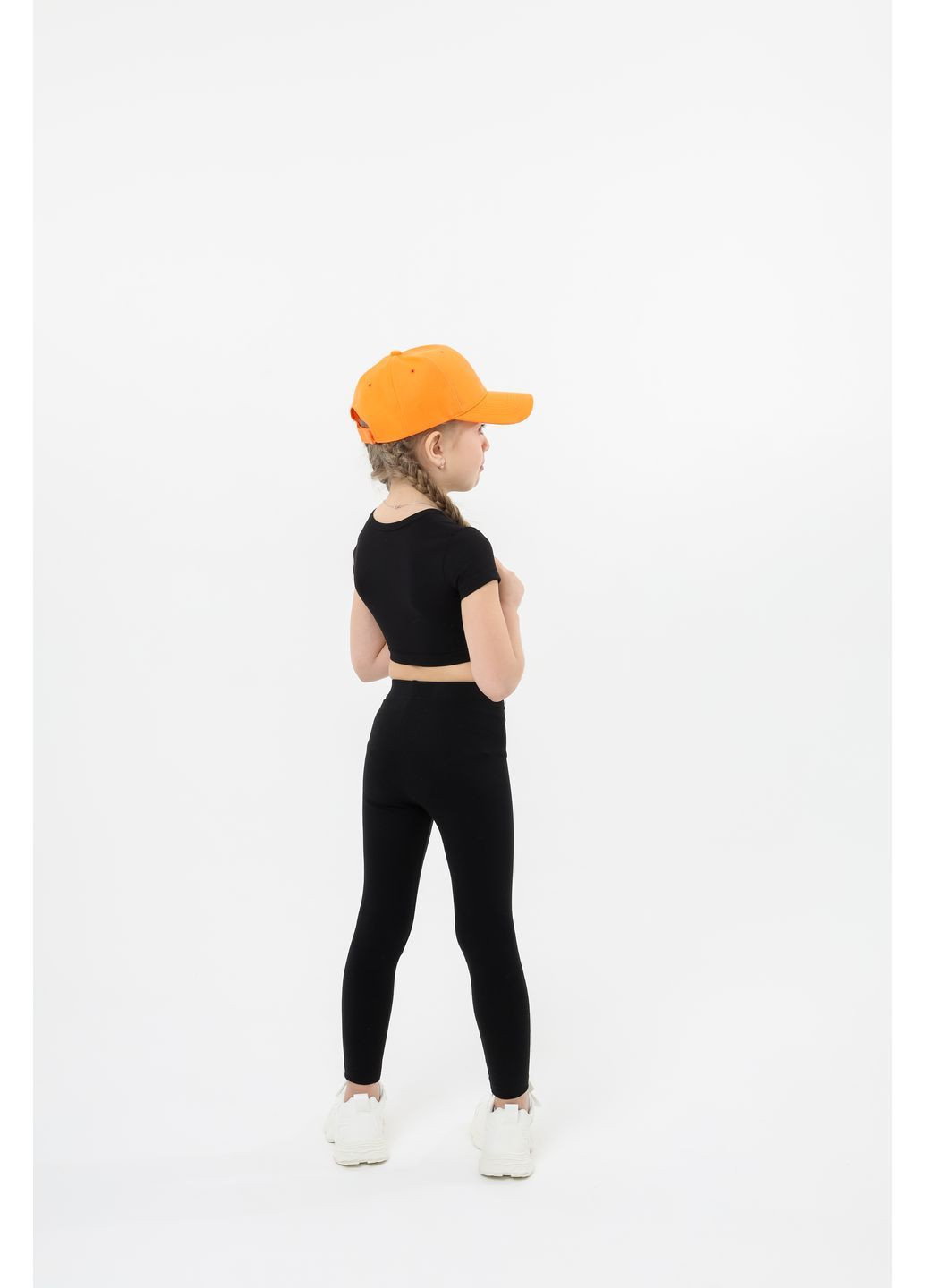 Черные летние леггинсы "бонбон" черный NEWGEN