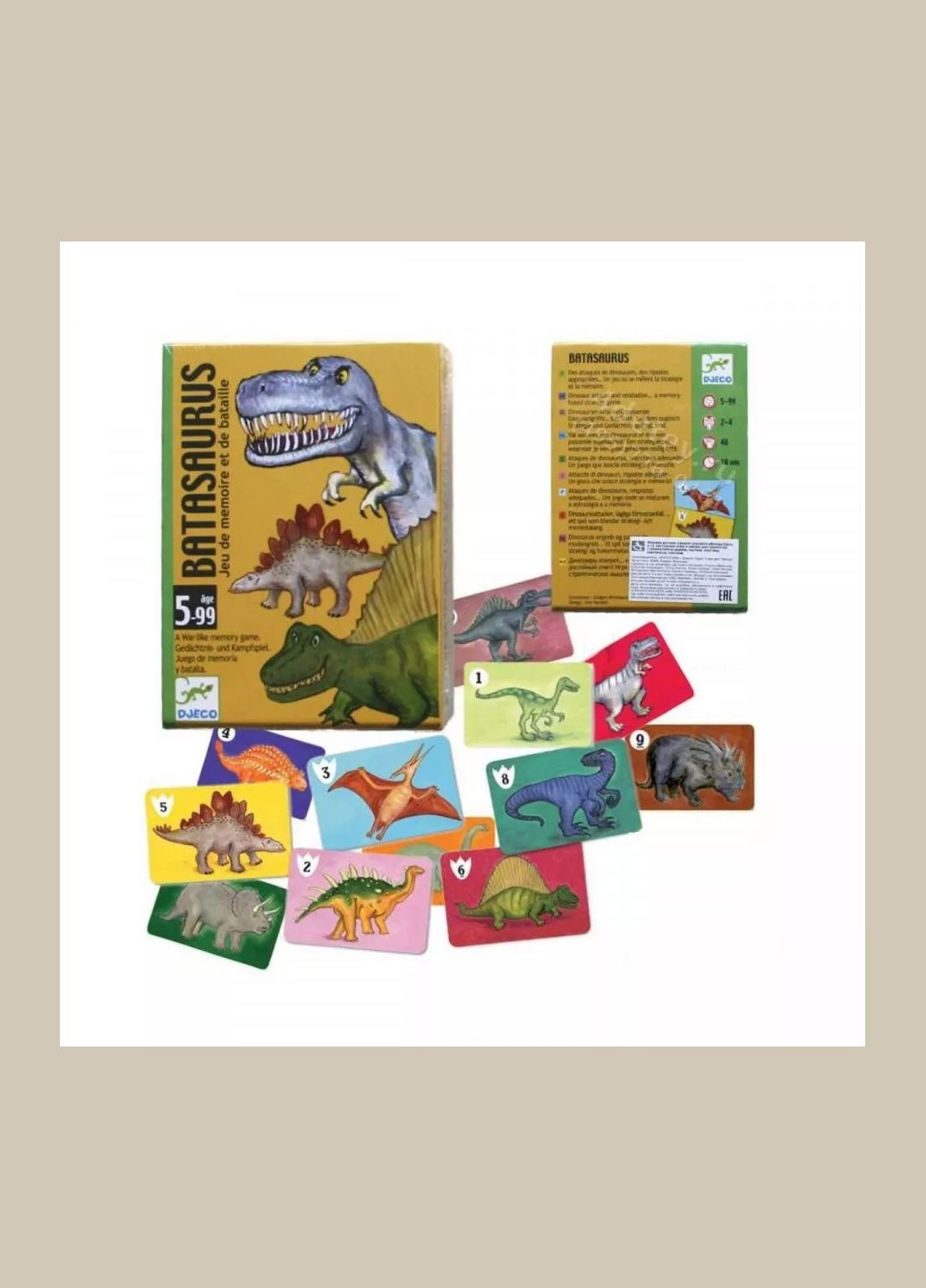 Настольная игра Динозавры (DJ05136) Djeco (333252295)