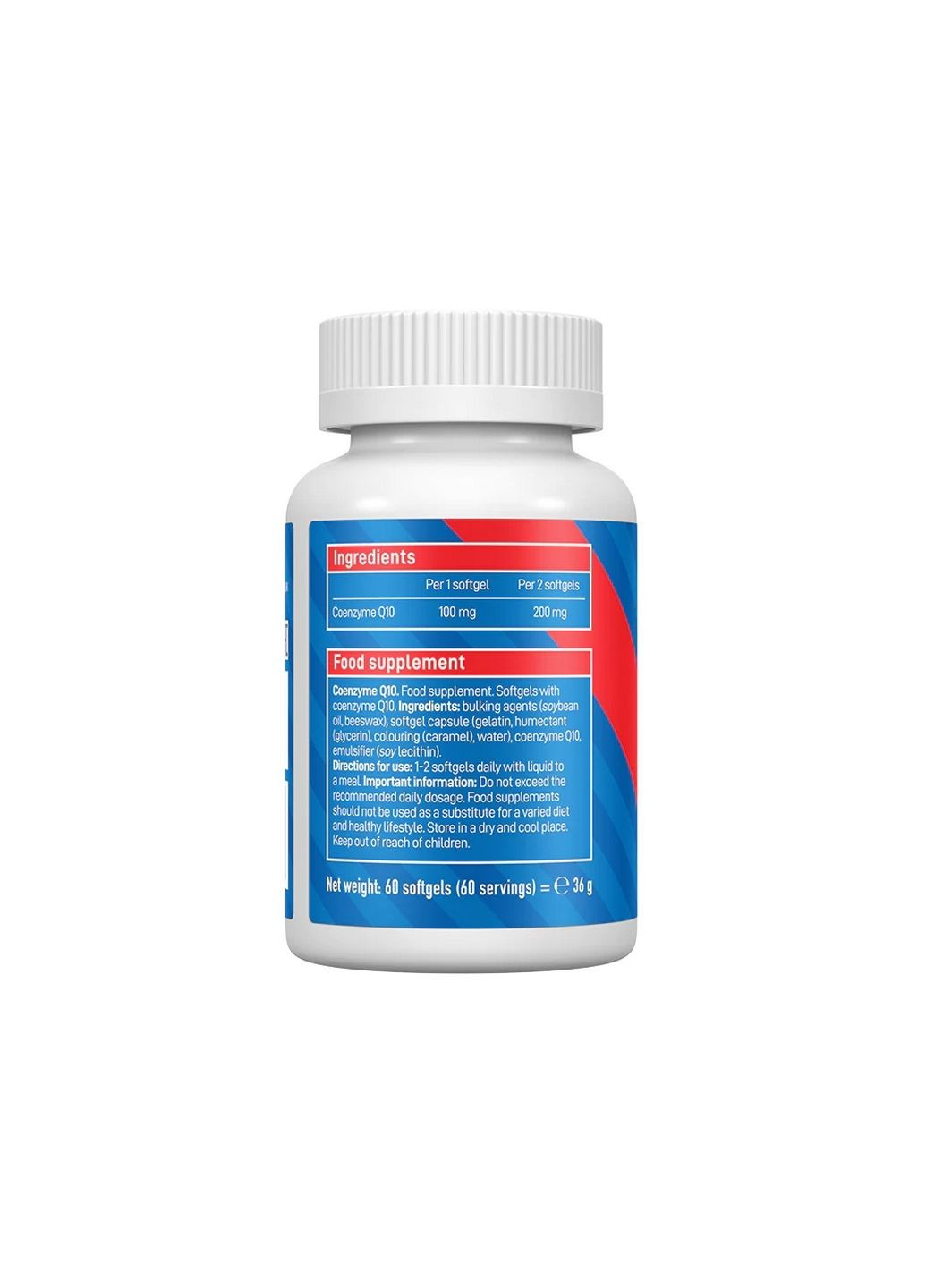 Натуральная добавка CoQ 10 100 mg, 60 капсул VPLab Nutrition (293417854)