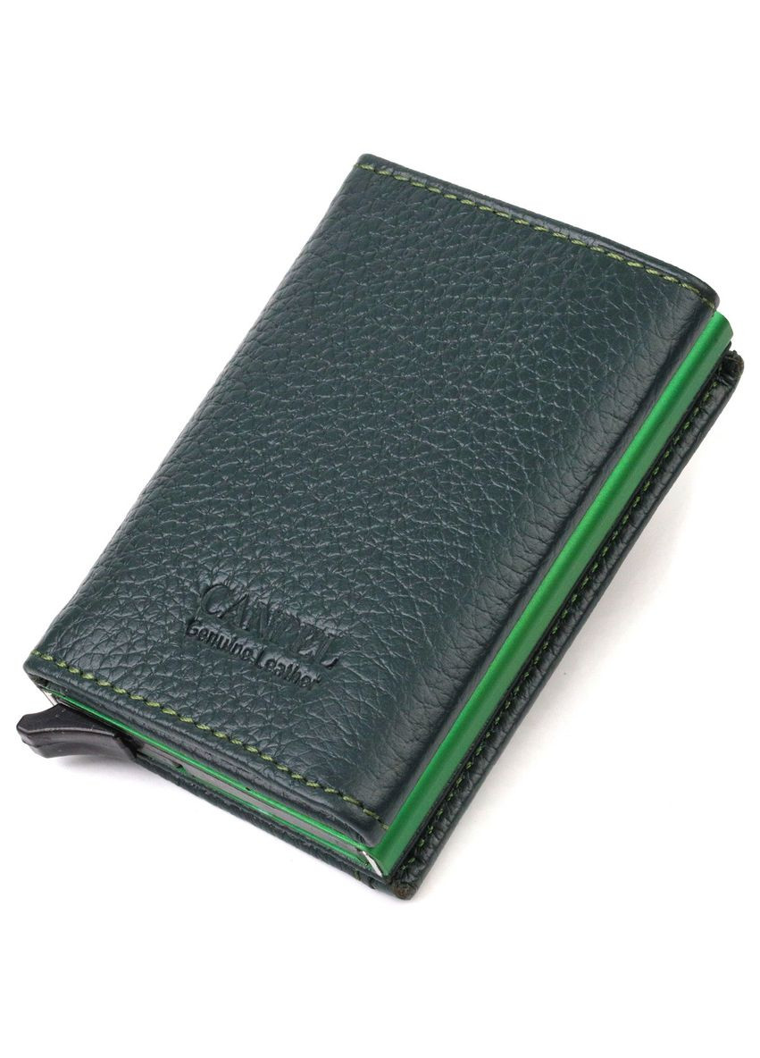 Кардхолдер унісекс у три складання з автоматичним механізмом із натуральної шкіри флотар 21932 Canpellini (362417503)
