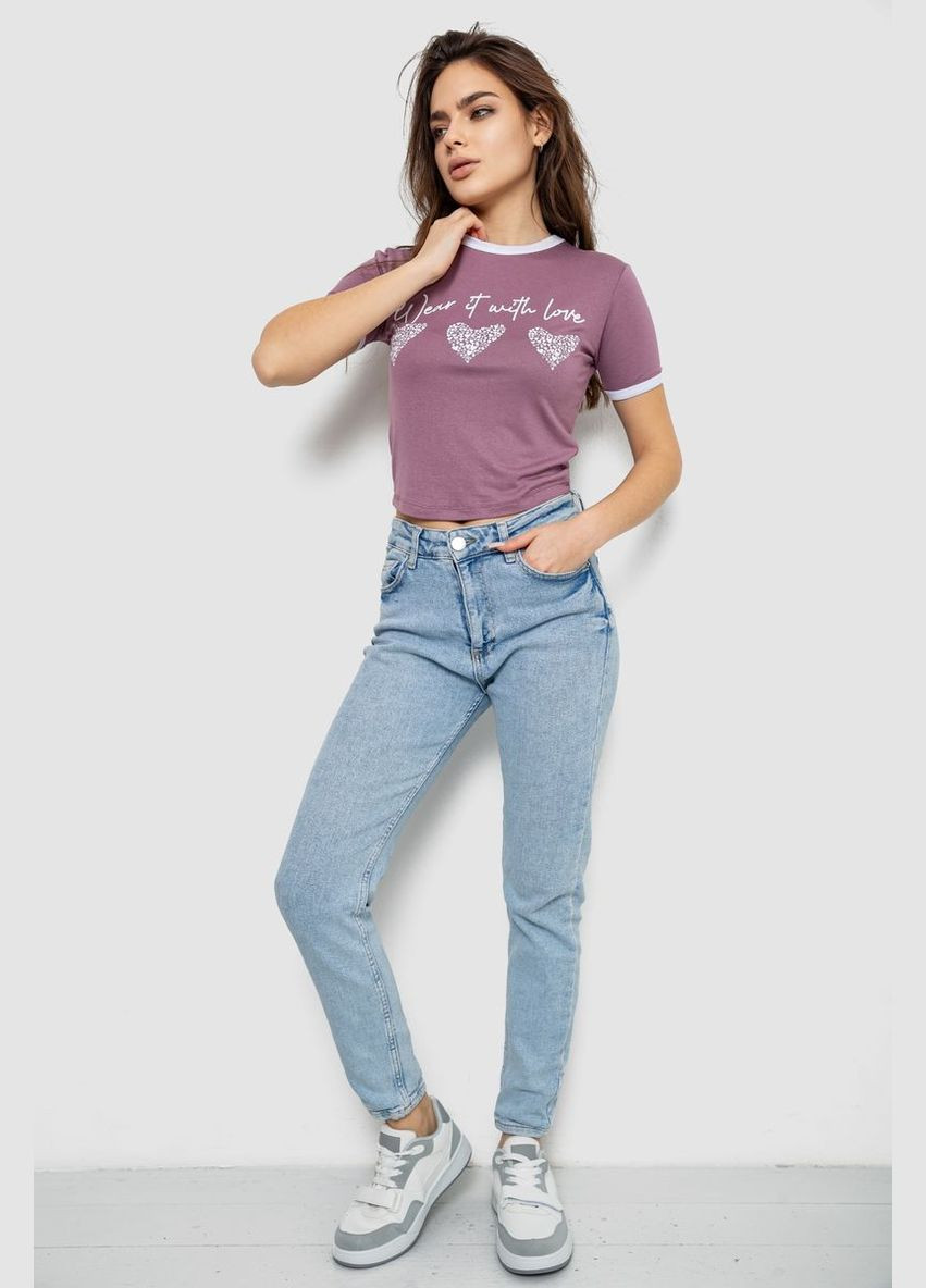 Футболка-топ жіноча з принтом,, 244R504 Ager - (318095289)