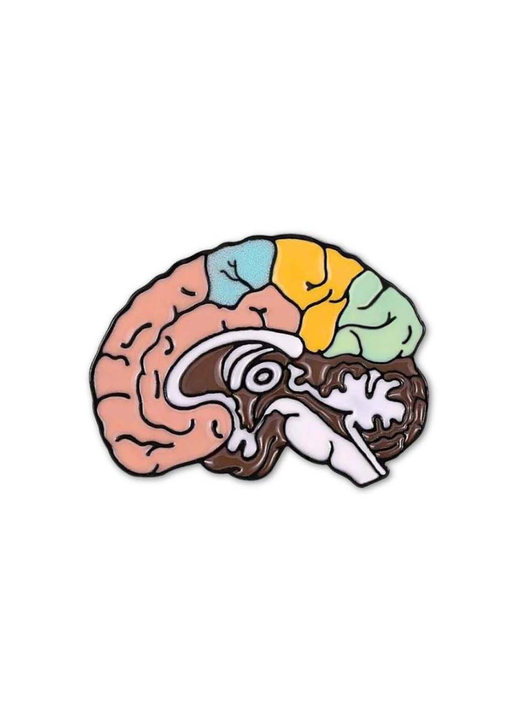 Значок Мозок BRGV114282 3,0 х 2,2 см BROCHE (298534345)