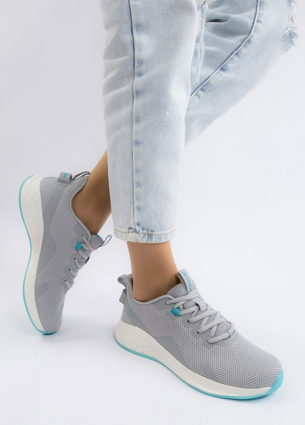 Кроссовки женские Restime серые всесезоны (324440789)