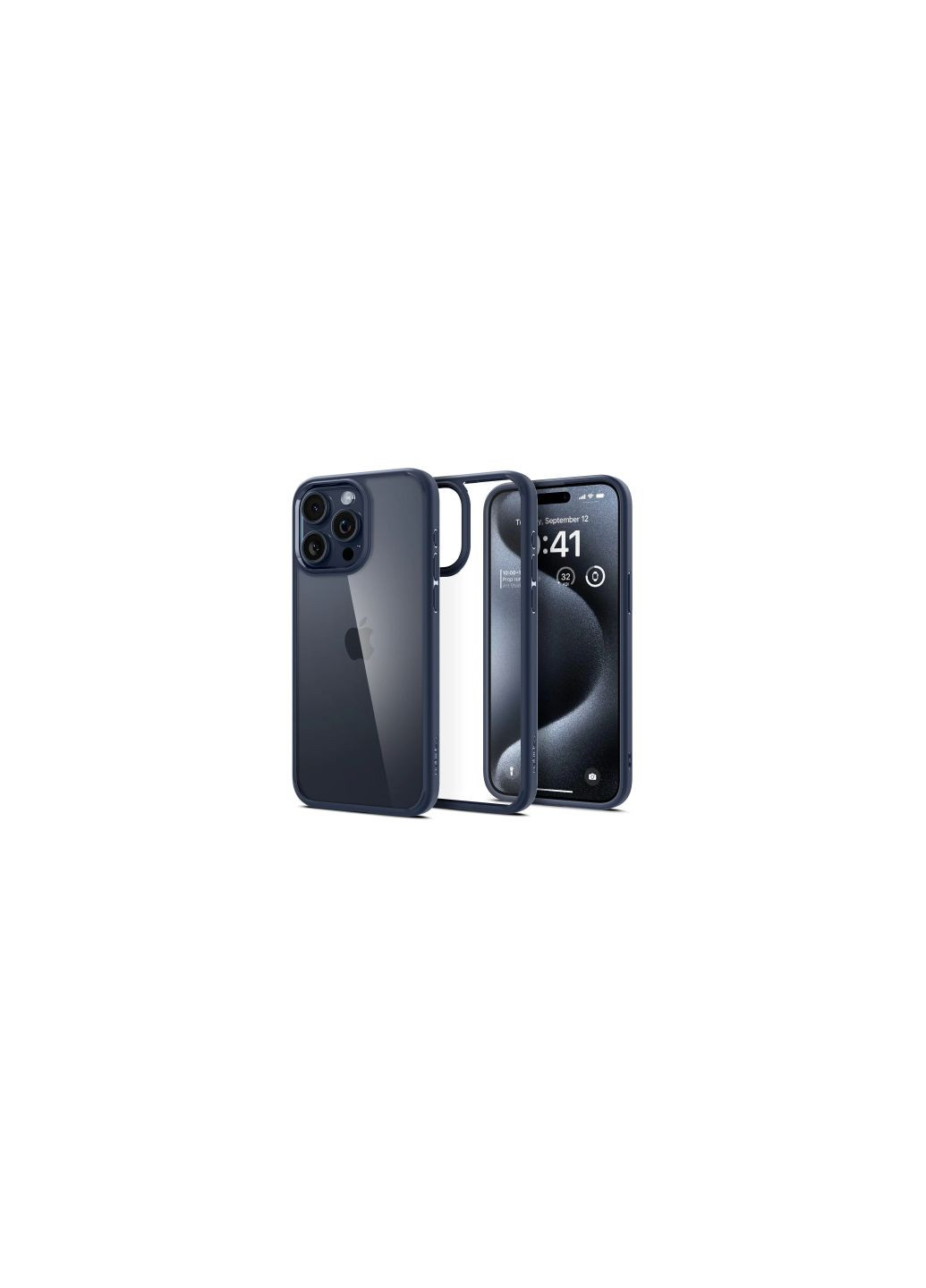 Чехол для мобильного телефона (ACS06573) Spigen apple iphone 15 pro max ultra hybrid navy blue (275079306)