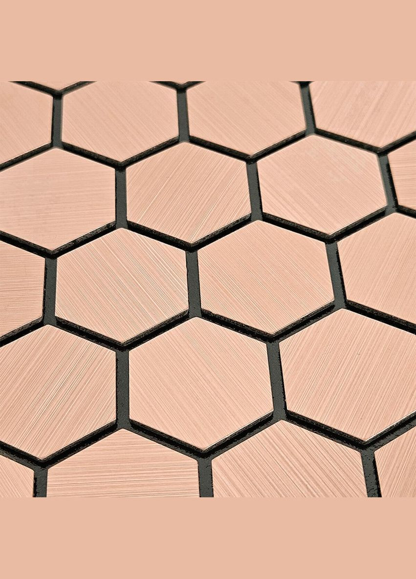 Самоклеящаяся алюминиевая плитка золотые соты 300х300х3мм (3DPanda-1924) Sticker Wall (323154867)