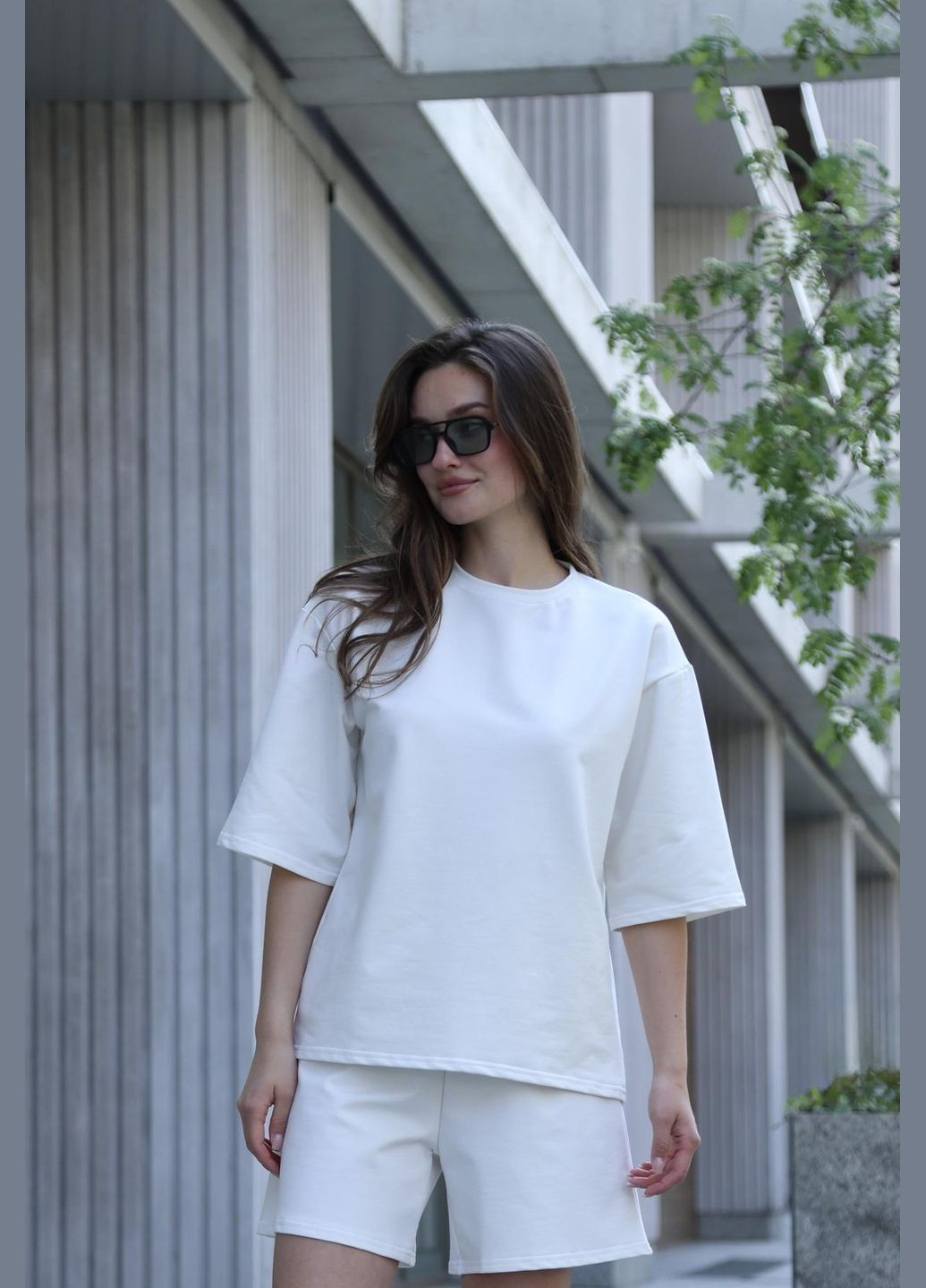 Женская футболка оверсайз "Maya" белая No Brand - (331934033)