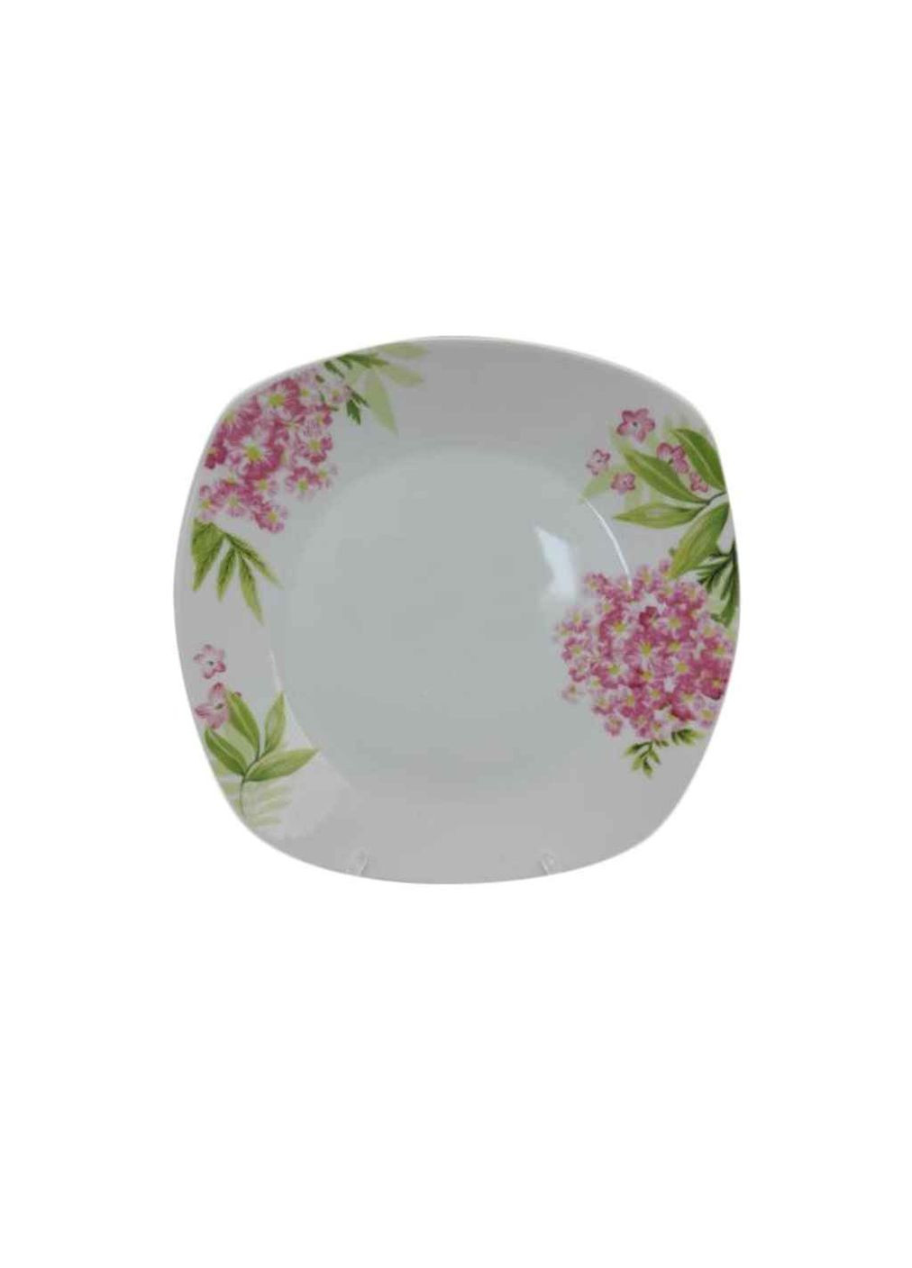 Тарелка обеденная 26,6см "Гортензия" квадратная LX-005 ТМ" " Vitol (354341726)