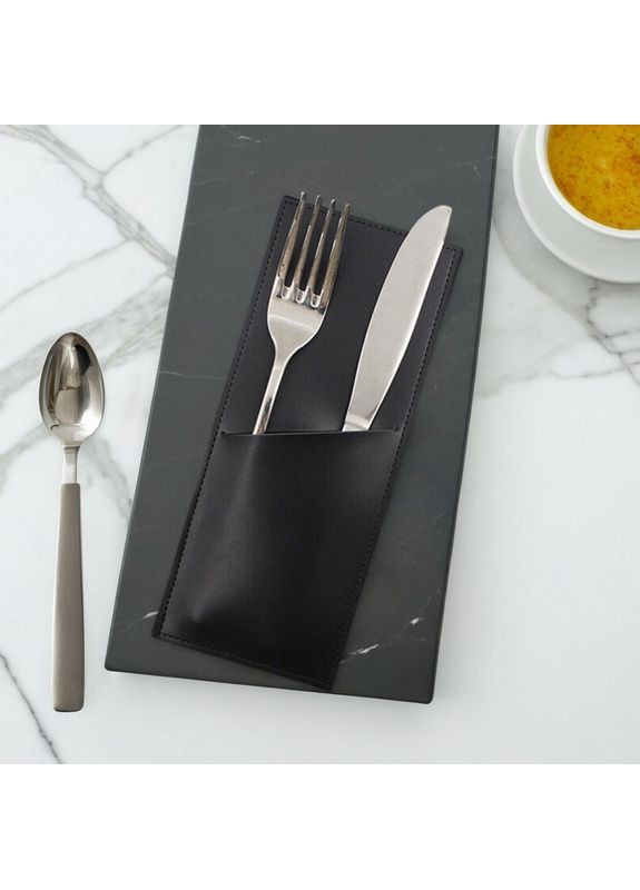 Чехол для столовых приборов, кожаный куверт-конверт для подачи приборов ( ) China (366874569)