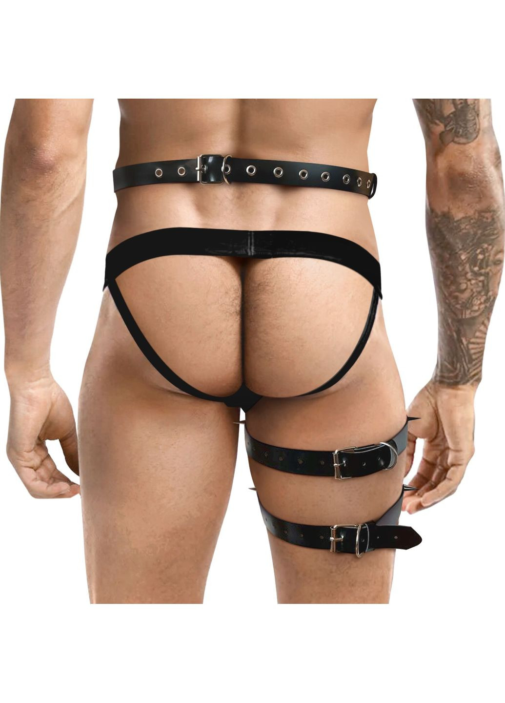 Чоловічі гартери з натуральної шкіри Serge,, розмір XS-M Art of Sex (297587601)