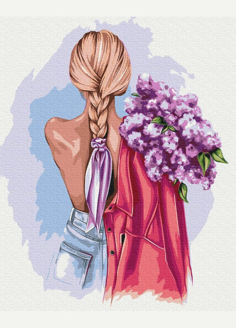 Картина за номерами Ніжний букет ©Звонарьова Наталія 40х50см BS53281 Brushme (308988340)