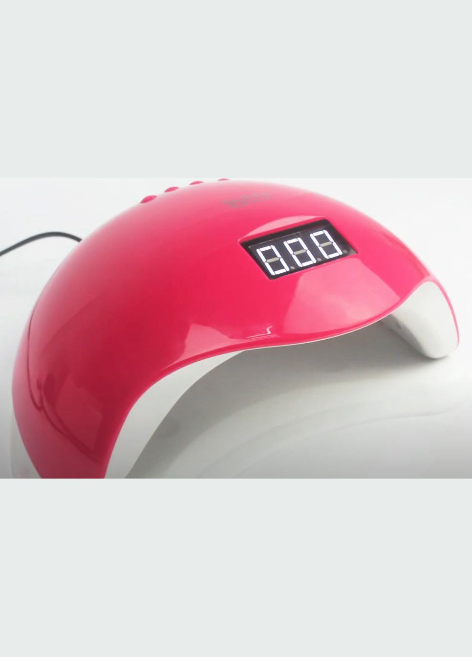 LED/UV лампа для манікюру та педикюру 5 48 Вт із сенсором для сушіння гель лаку Рожева Sun (297332177)