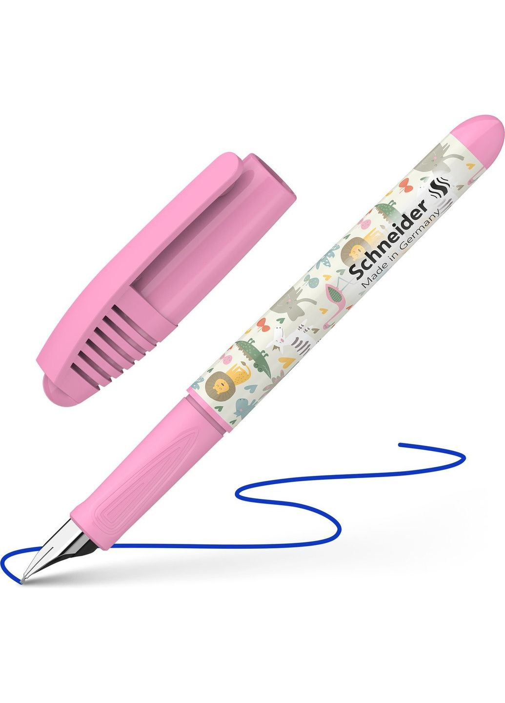 Ручка-перо с чернильным патроном " " /S168920/ "ZIPPI" корпус розовый (1/10) Schneider (367755102)