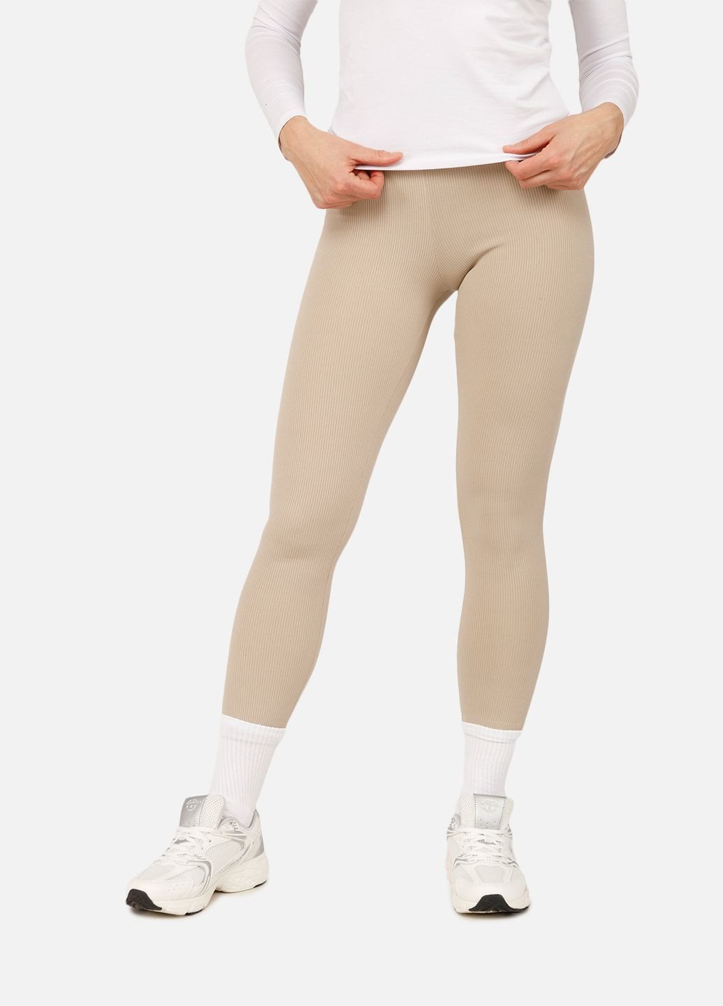 Женские лосины цвет бежевый ЦБ-00265898 PRENSES (314800370)