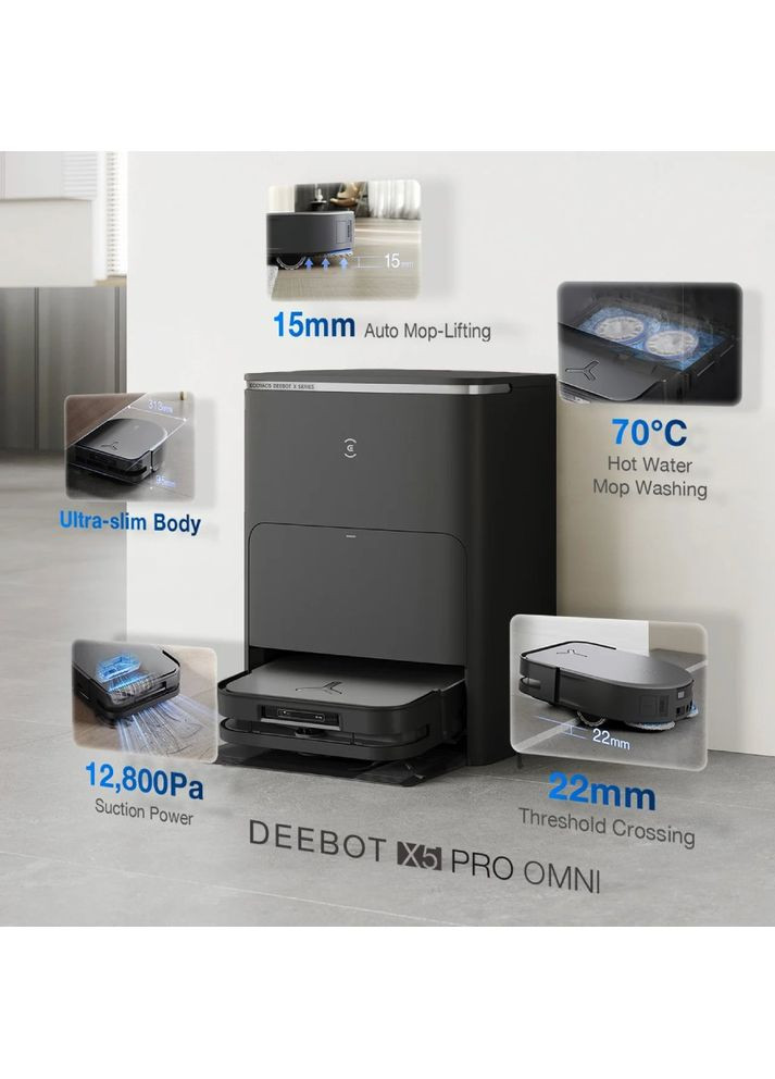 Робот-пилосос X5PRO OMNI DDX39 BL Ecovacs (323046258)