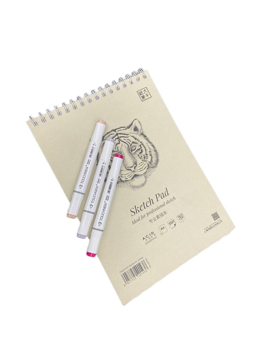 Альбом для ескізів на спіралі А-4 SKETCH PAD, 160 г / м², 35 аркушів Worison (322635021)