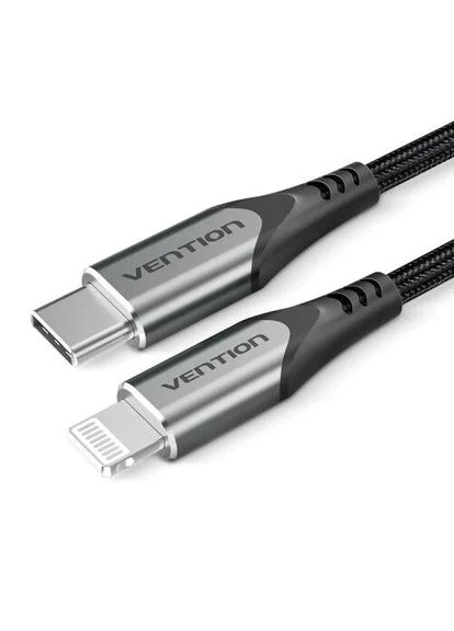 Кабель Type-C - Lightning, 1 м, Grey,, 3A, MFI (TACHF) 000-TACHF Vention (395351926)