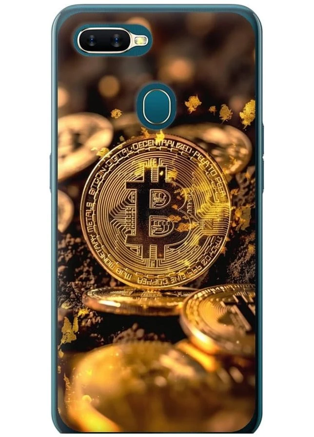 2D пластиковий чохол 'Золота лихоманка біткойна' для Endorphone Oppo A12 (289532256)