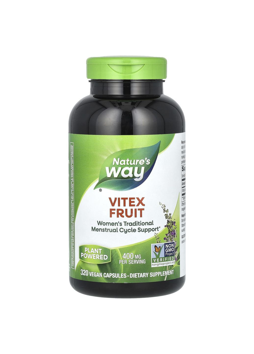 Вітекс, Авраамове дерево, Vitex Fruit,, 400 мг, 320 капсул Nature's Way (362369945)
