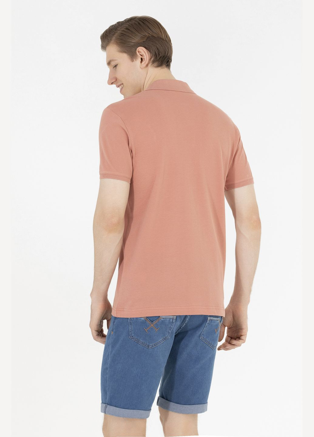 Пудрова футболка поло u.s. polo assn. чоловіче U.S. Polo Assn.