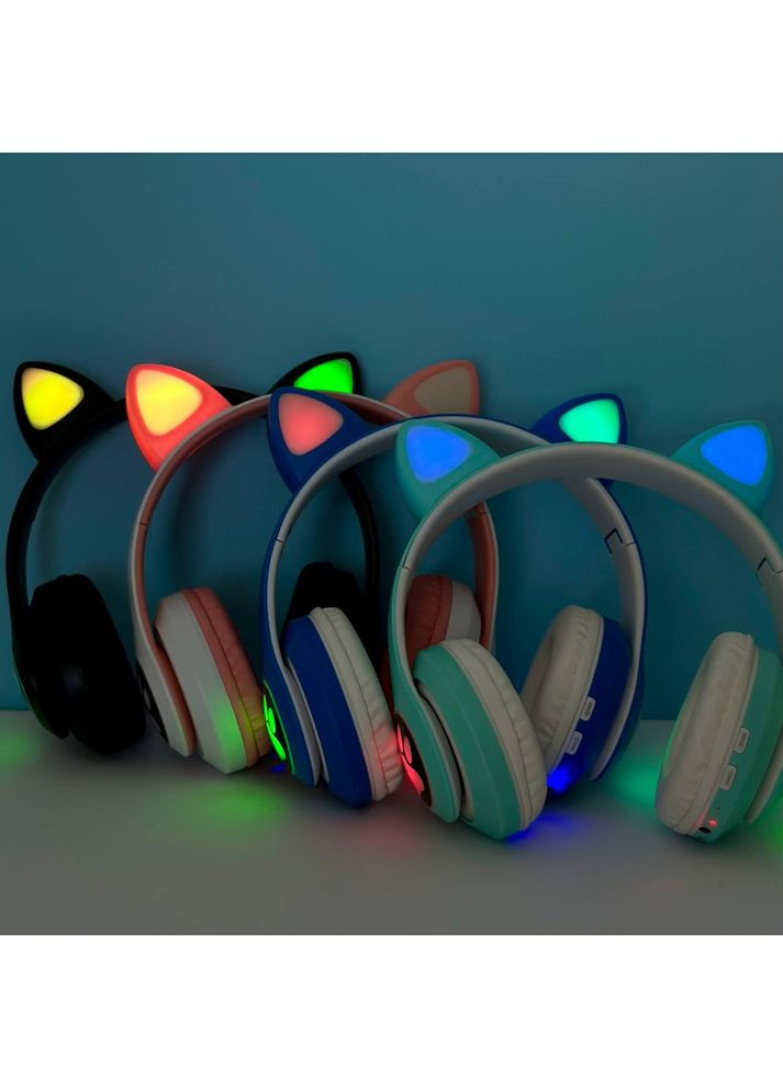Беспроводные Bluetooth наушники кошачьи ушки Cat STN-28 с микрофоном и подсветкой AAA Class No Brand (353497807)