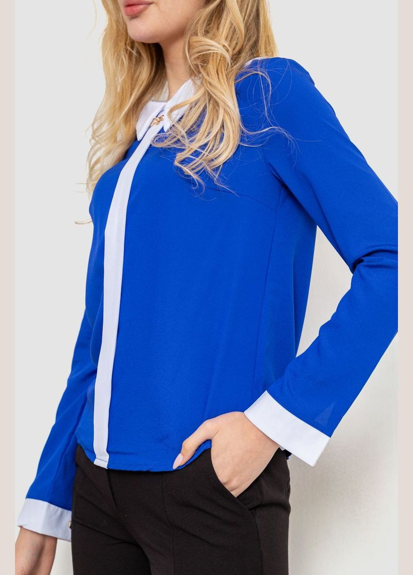 Синяя блуза шифоновая Kamomile 186R102-1