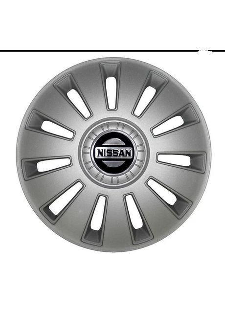 Колпак колесный REX Nissan R15 Серый 4шт Kenguru (369157461)