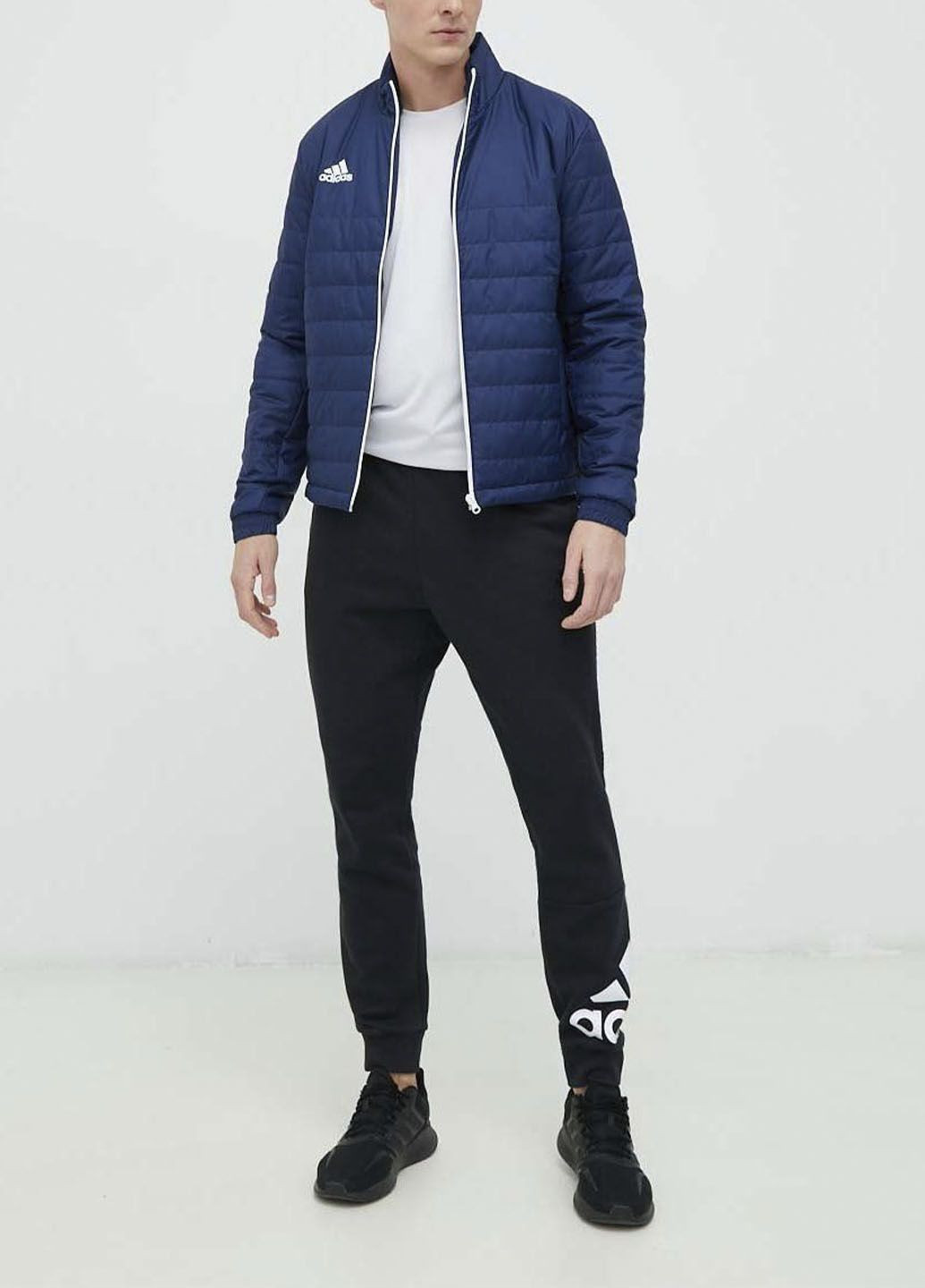 Синя демісезонна куртка entrada 22 light jacket ib6071 adidas