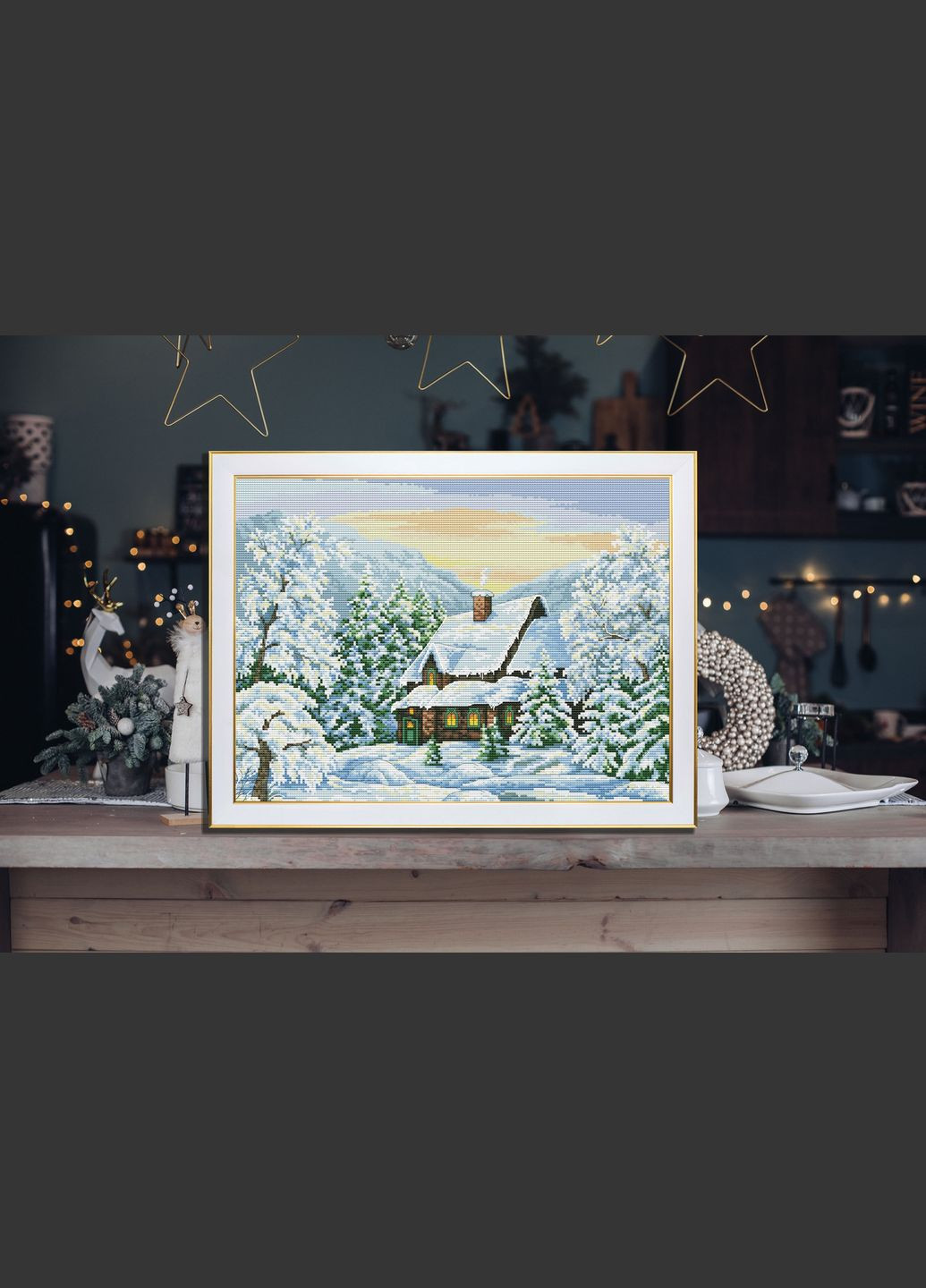 Набір для вишивки муліне ДМС "Магія зими", 32x23см No Brand (340483963)