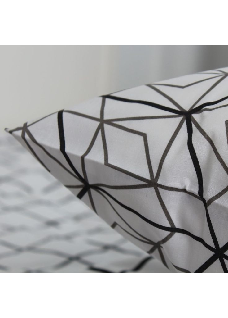 Комплект наволочок, 50х70 см (скрутка) (Quadro Stars grey Rev) ТЕП (365822652)