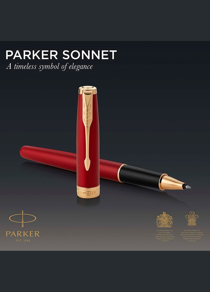 Ручка роллерная SONNET 17 Intense Red GT RB Parker (316619486)