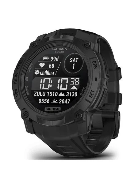 Смарт-часы Instinct 3 45mm Solar Tactical Edition Черный с Черным Ремешком (010-02934-50) Garmin (387595218)