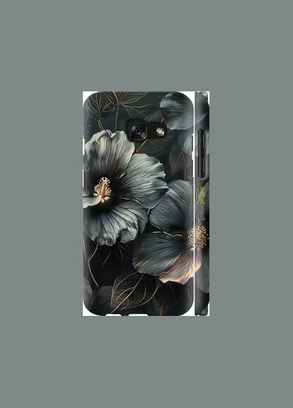 Чохол на Samsung Galaxy A3 (2017) Чорні квіти "6031m-443-2448" Endorphone (348062040)