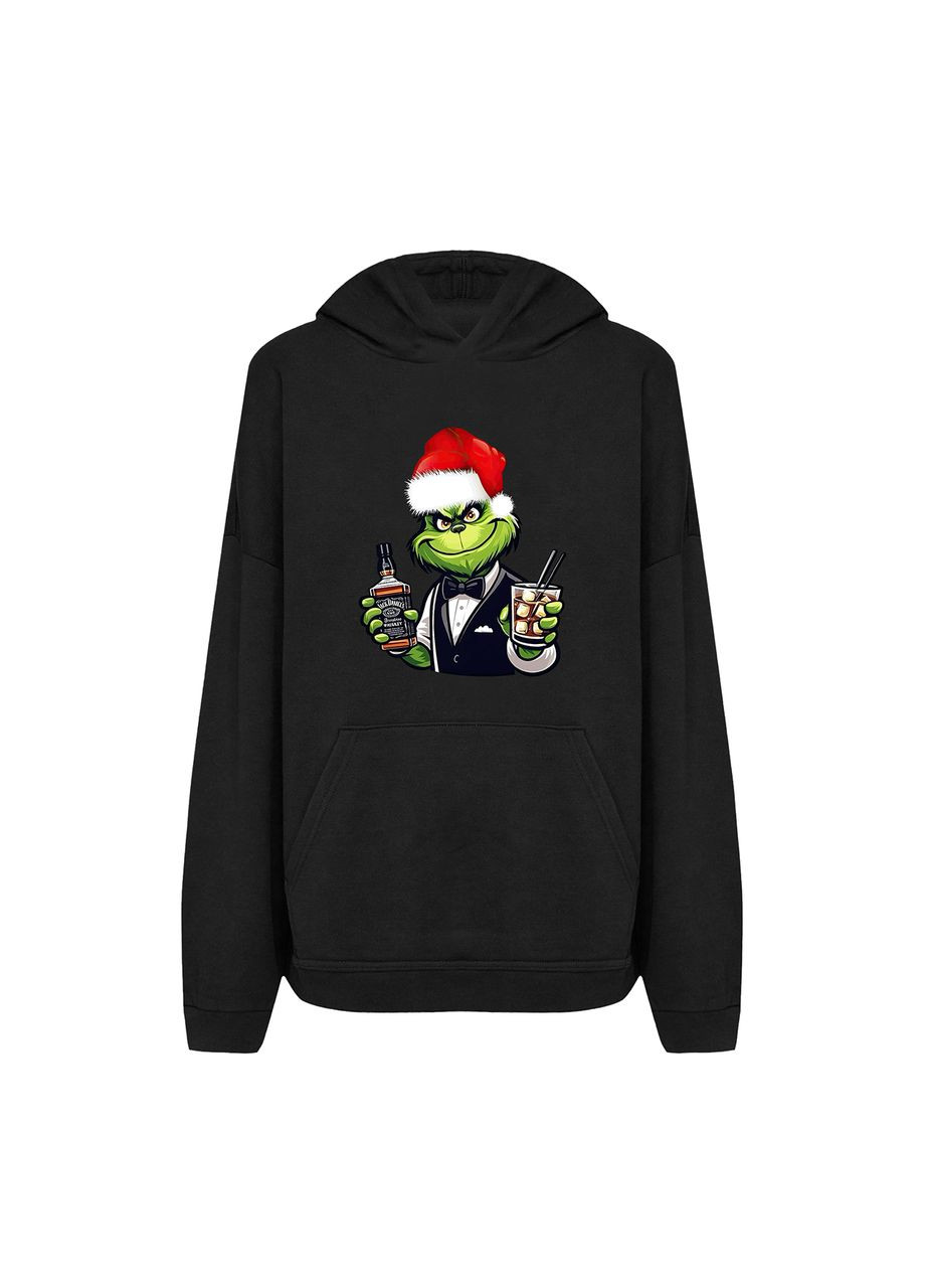 Новогоднее худи с принтом "Пьяный дух Рождества". Гринч (10391573382) ТiШОТКА (368570617)