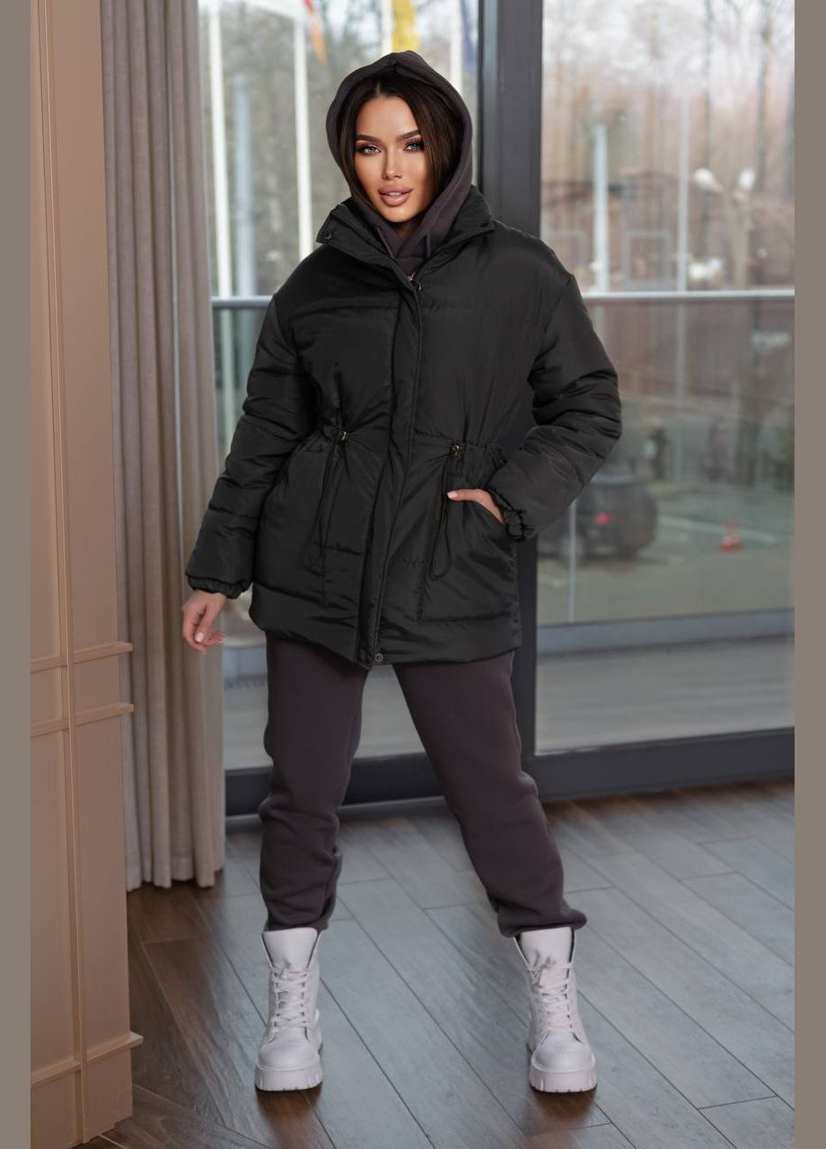 Серая женская курточка цвет серый р.42/44 449524 New Trend