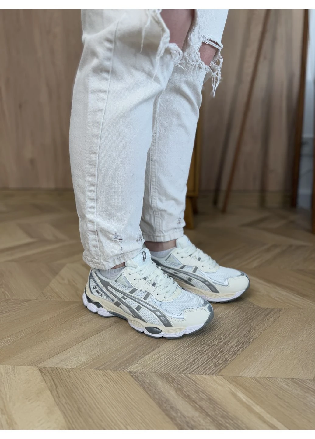 КРОСІВКИ ЖІНОЧІ ASICS GEL-NYC 2055 VANILLA PALE OAK АСІКС ГЕЛЬ НЮК No Brand комбіновані демісезони (390650025)