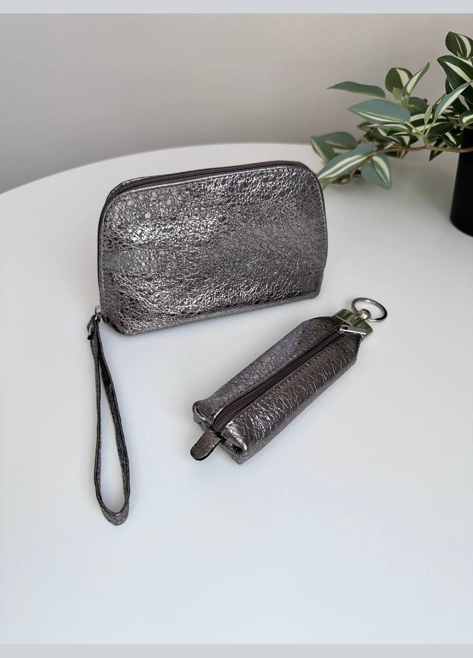 Жіночий подарунковий набір ( комплект ) шкіряні косметичка та ключниця VI&VA (299338666)