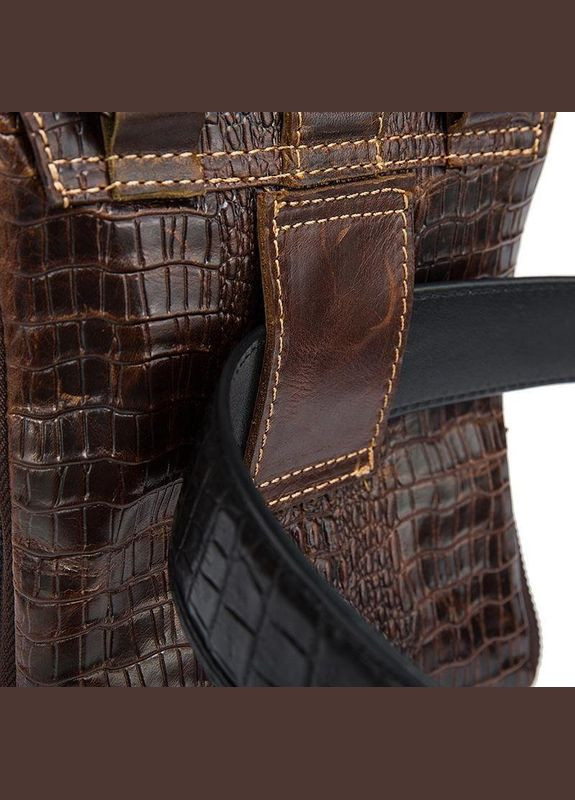 Сумка чоловіча через плече шкіряна -месенджер тиснення під екзотику 20038 Vintage (302008893)