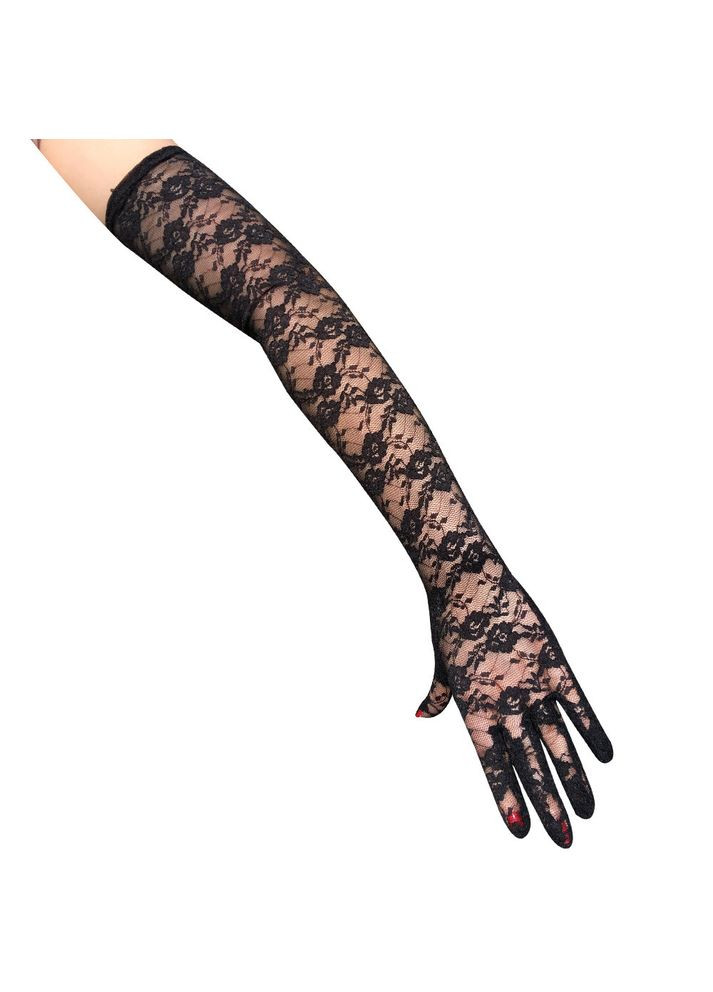 Мереживні довгі рукавички (30к026) No Brand (368895451)
