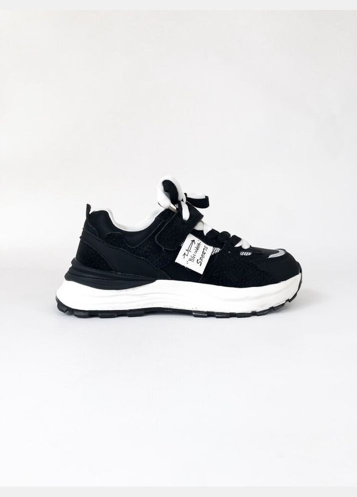 Черно-белые детские кроссовки 32 г 19.3 см черно-белый артикул к184 Jong Golf