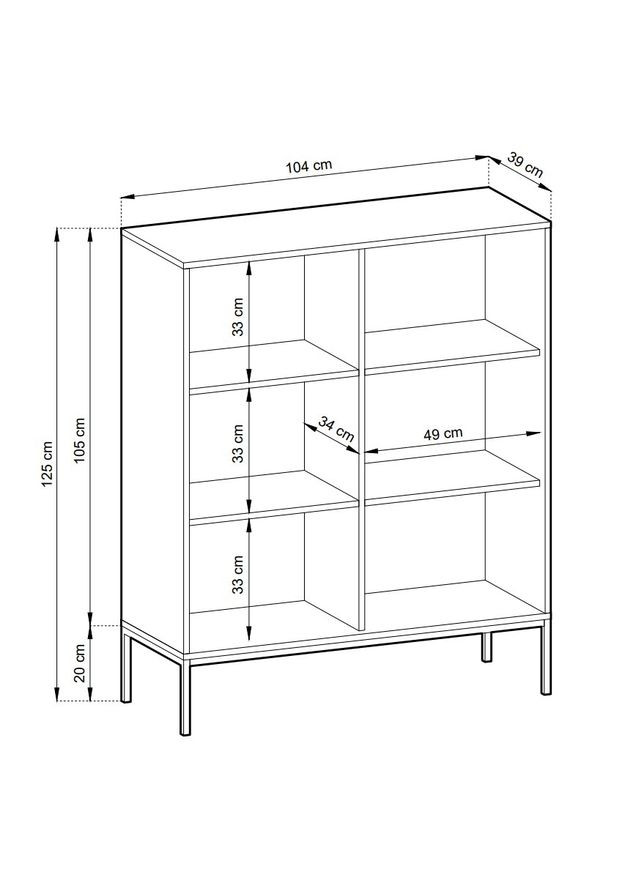 Комод високий Нова / Nova 2-дверний з чорними ніжками K104 Сірий (PFH-091234) Perfect Home (367178995)