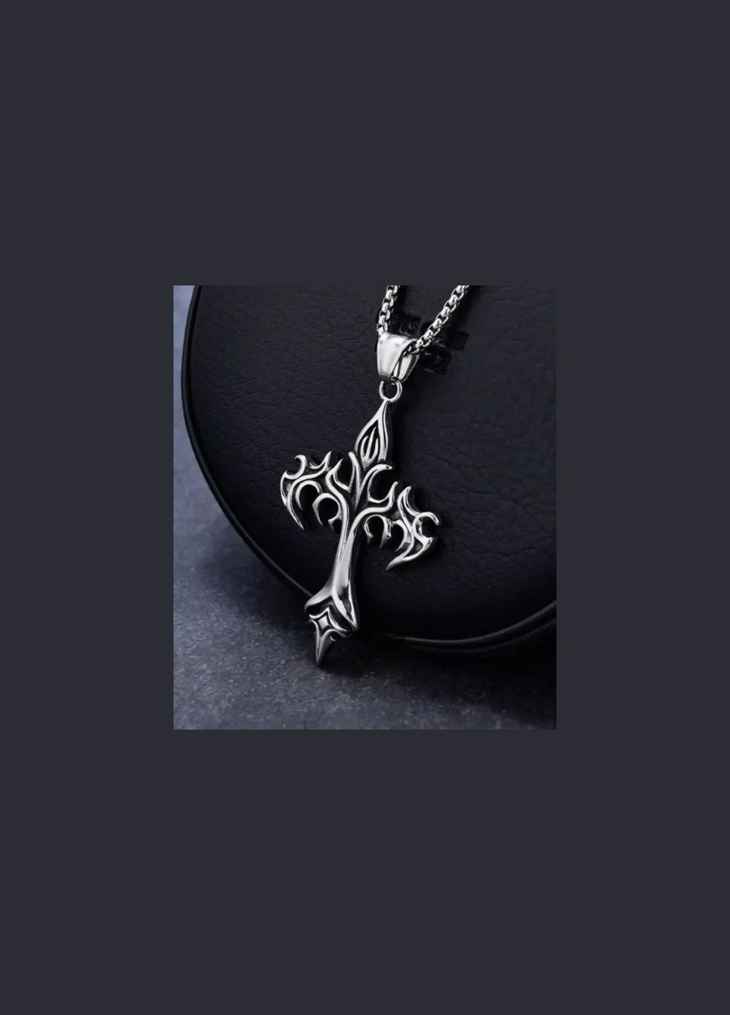 Цепочка с Крестом в готическом панк стиле Массивный крест Хэллоуин Fashion Jewerly No Brand (322931101)