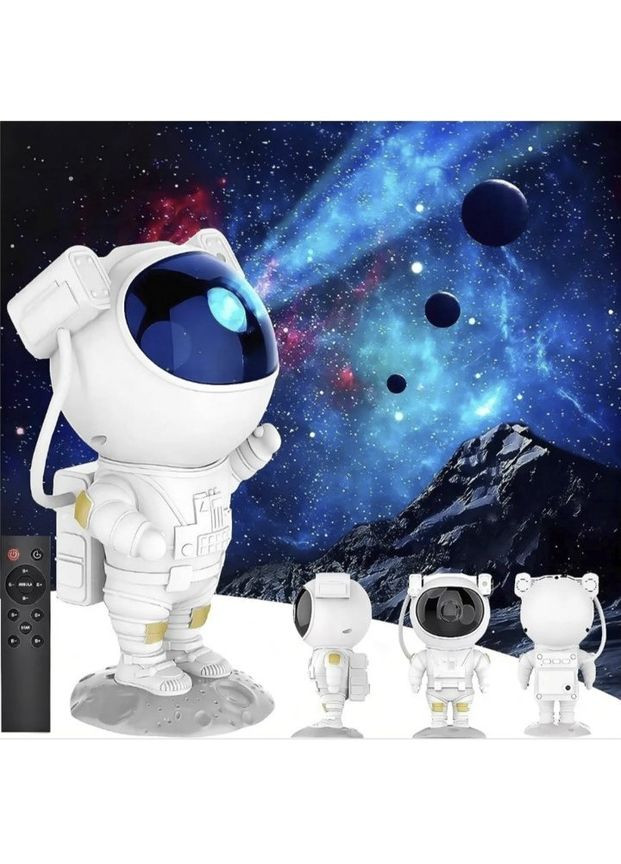 Ночник-проектор зоряного неба дитячий "Астронавт (космонавт)" із пультом No Brand (278769739)