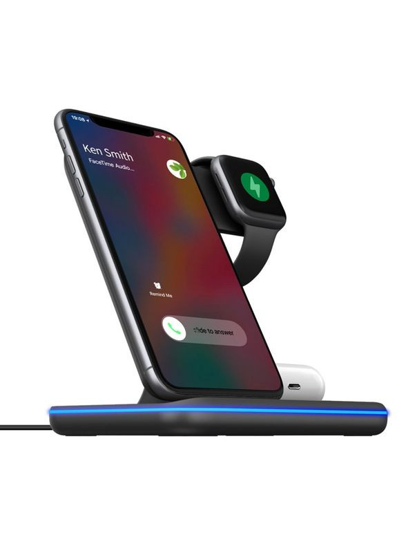 Беспроводное зарядное устройство для Wireless Charger 3in1 15W GPAWC01 Black Gelius (295599953)