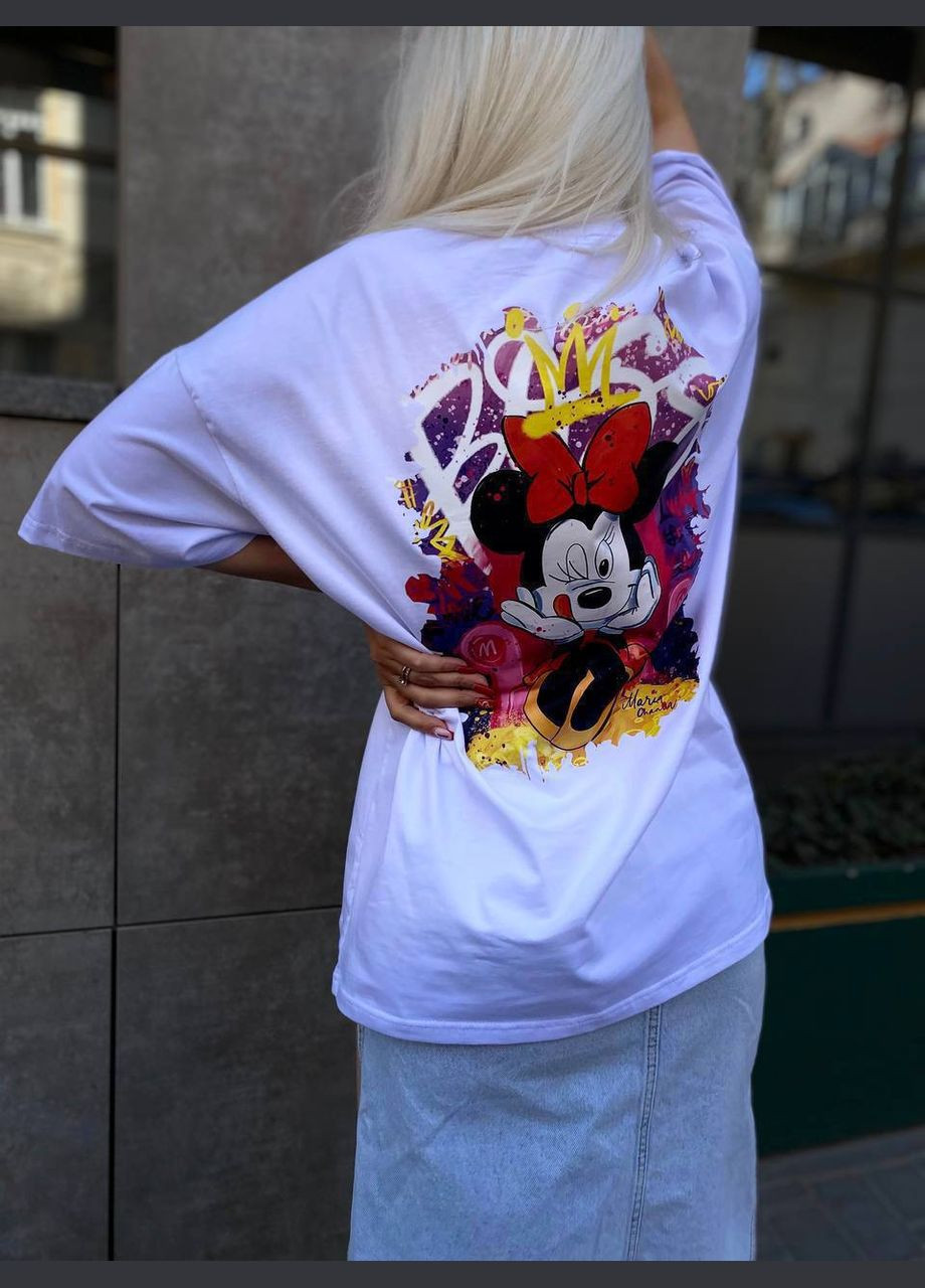 Стильная футболка с принтом. Турецкий кулир! No Brand - (338438961)